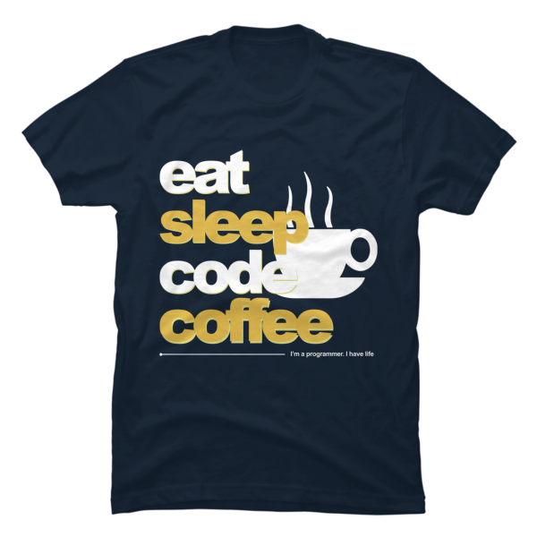 eat sleep code t shirt